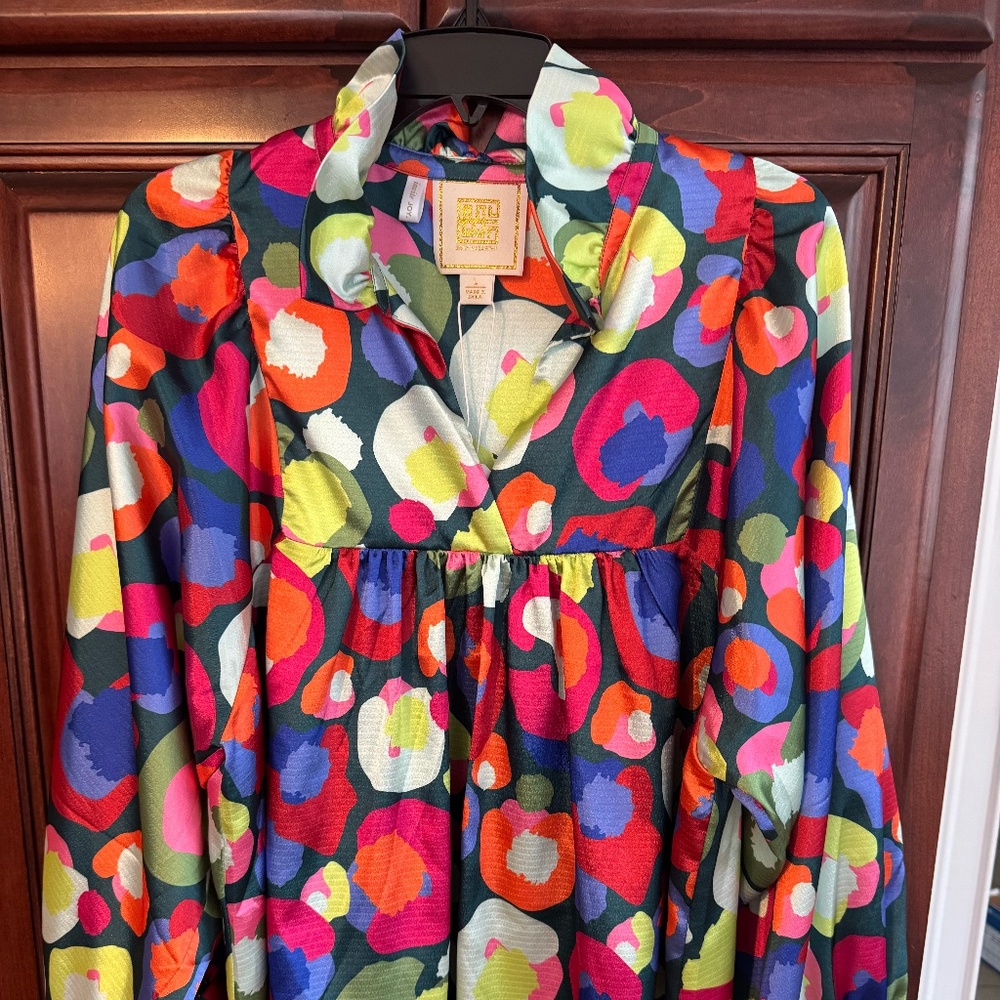 Emily McCarthy Colorful Floral Blouse - Women's Large